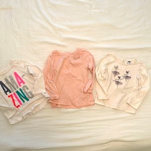 Bundle of 3 long sleeve 2T shirts
